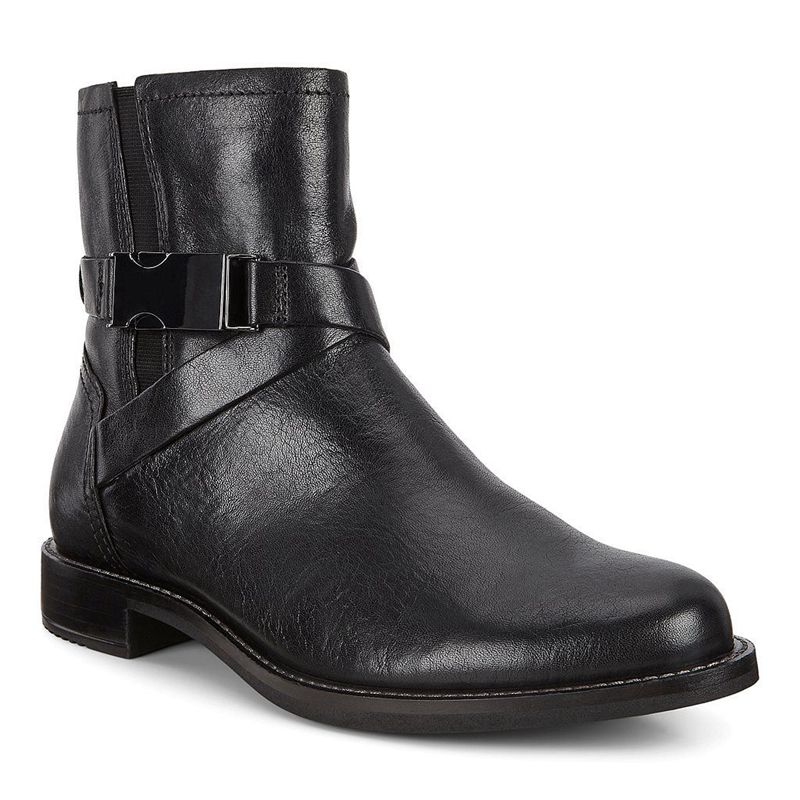 Botines Ankle Boots Ecco Sartorelle 25 Para Mujer,Negras,476308-UJN